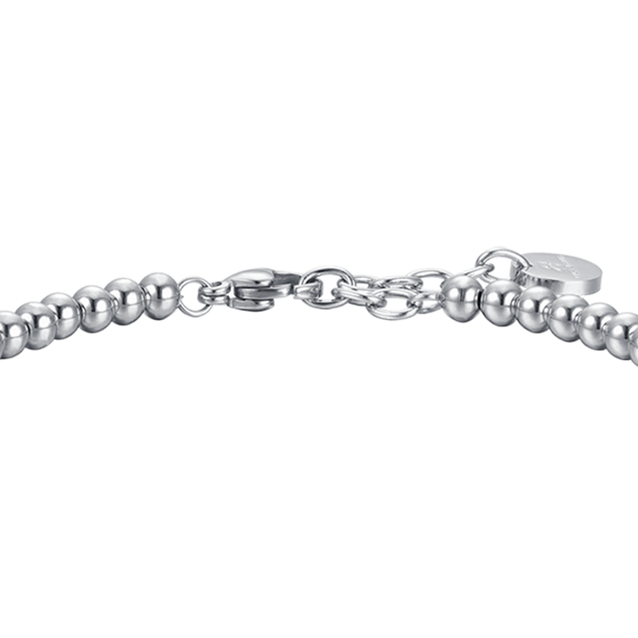 BRACCIALE UOMO IN ACCIAIO CON ELEMENTI IP NERO