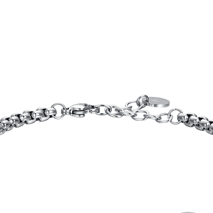 BRACCIALE UOMO IN ACCIAIO SEGNO ZODIACALE SCORPIONE PIASTRA