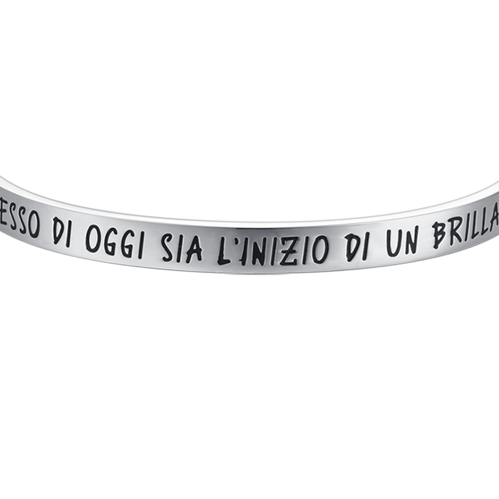 BRACCIALE UOMO IN ACCIAIO IL SUCCESSO DI OGGI SIA L'INIZIO DI UN BRILLANTE FUTUR