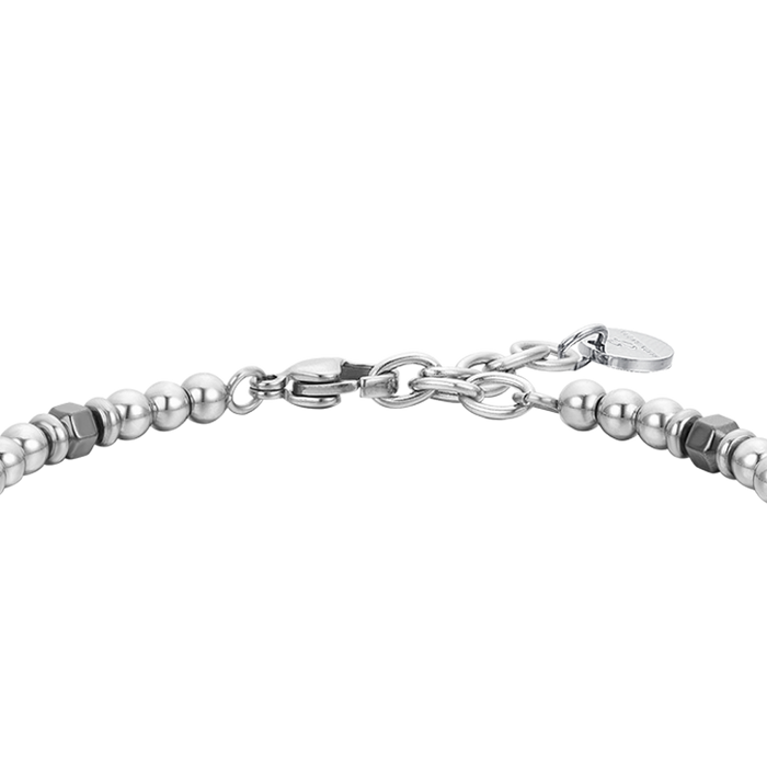 BRACCIALE UOMO IN ACCIAIO EMATITE GRIGIA