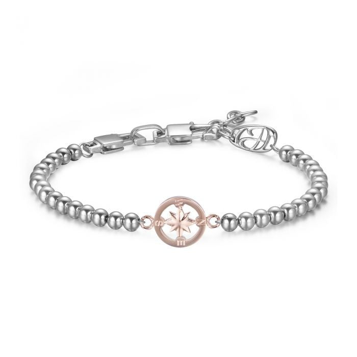 Bracciale Con Rosa Dei Venti Rosè