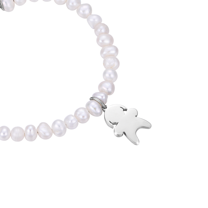 BRACCIALE CON PERLE E BIMBA