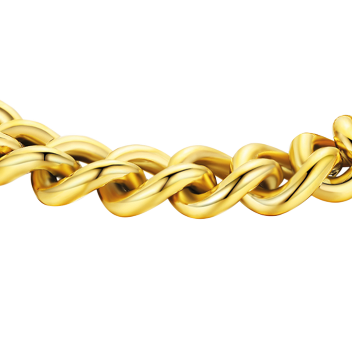 BRACCIALE DONNA IN ACCIAIO MAGLIA CATENA INTRECCIATA