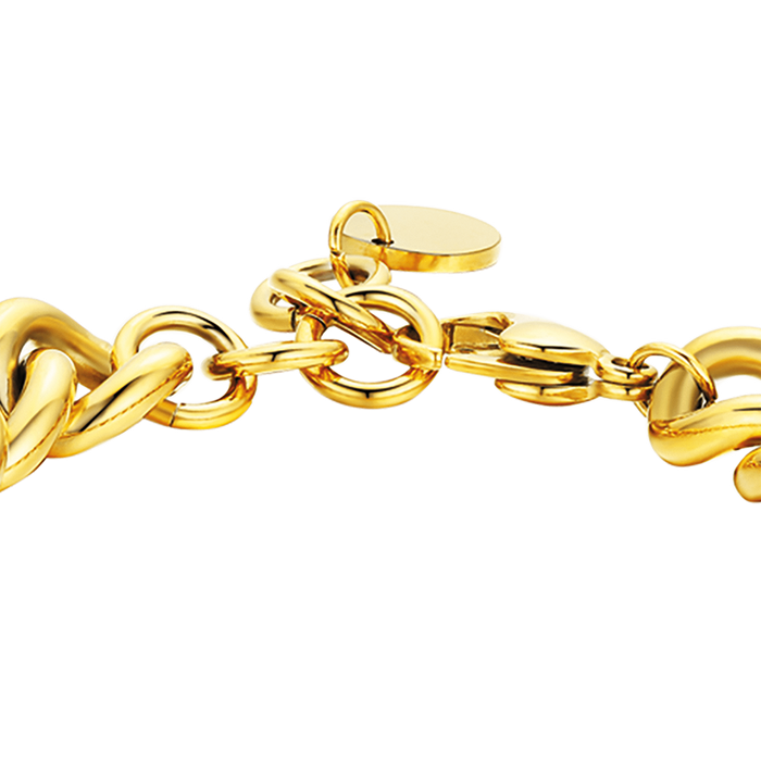 BRACCIALE DONNA IN ACCIAIO MAGLIA CATENA INTRECCIATA