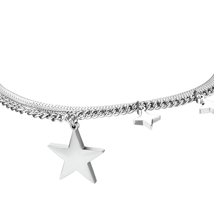 BRACCIALE DONNA IN ACCIAIO IP GOLD CON STELLA