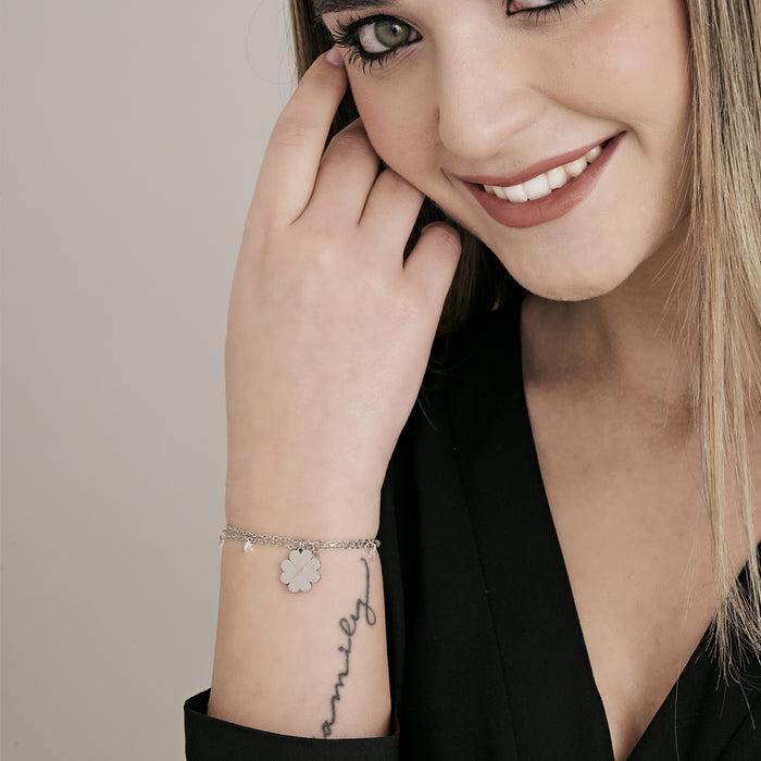 BRACCIALE DONNA IN ACCIAIO IP GOLD CON STELLA