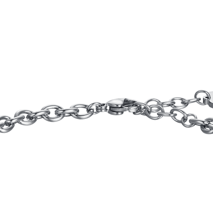 BRACCIALE DONNA IN ACCIAIO CON SOLE CON CRISTALLI BIANCHI