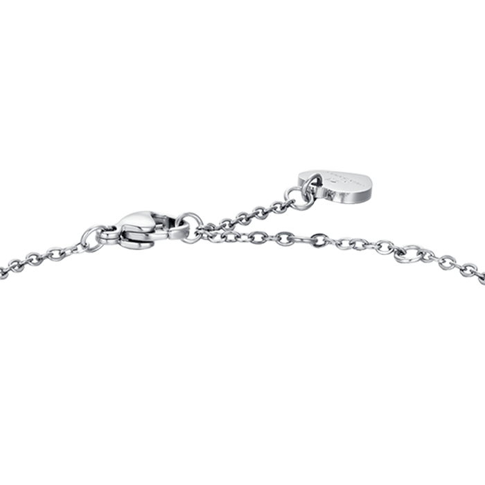 BRACCIALE DONNA IN ACCIAIO CON ELEMENTO CON CRISTALLI BIANCHI
