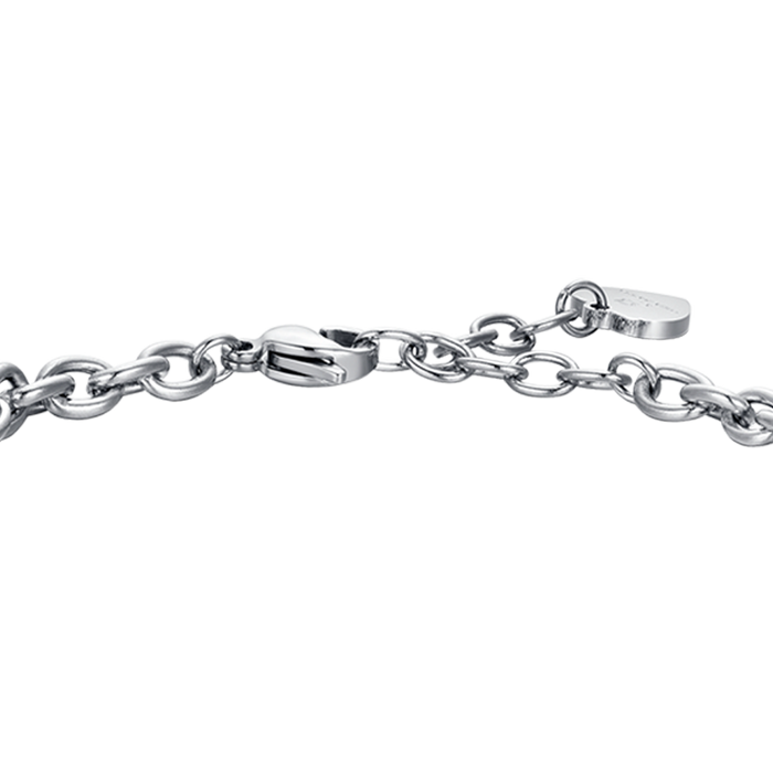 BRACCIALE DONNA IN ACCIAIO SEGNO ZODIACALE GEMELLI PIASTRA