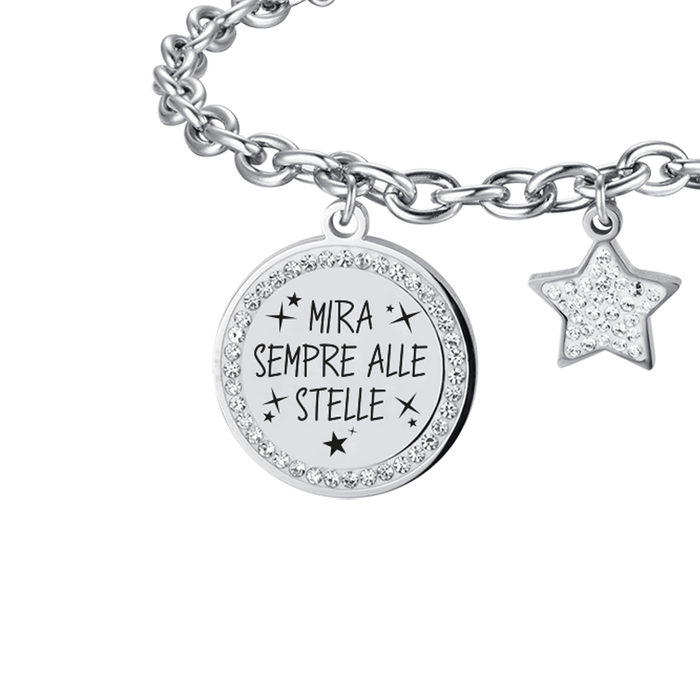 BRACCIALE DONNA IN ACCIAIO MIRA SEMPRE ALLE STELLE