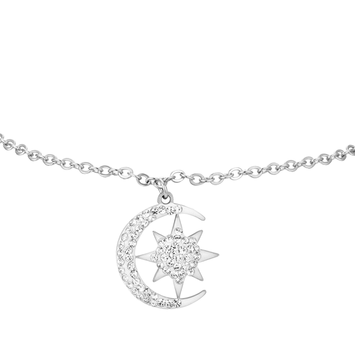 BRACCIALE DONNA IN ACCIAIO STELLA E LUNA