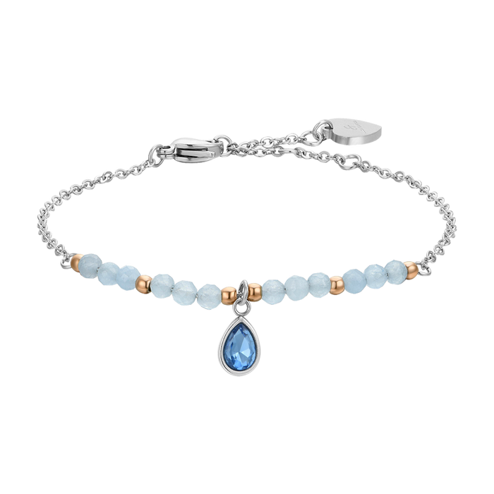 BRACCIALE DONNA IN ACCIAIO AGATA AZZURRA