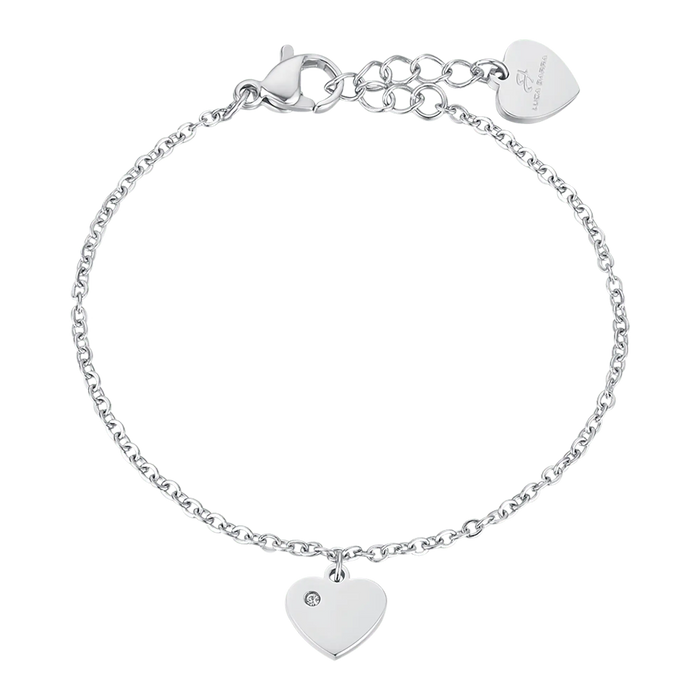 BRACCIALE BAMBINA IN ACCIAIO CON CUORE