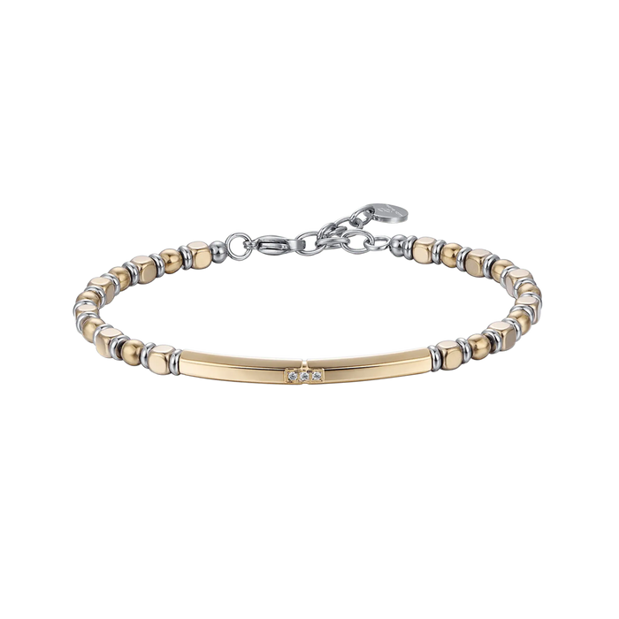 BRACCIALE UOMO IN ACCIAIO CON EMATITE ACCIAIO