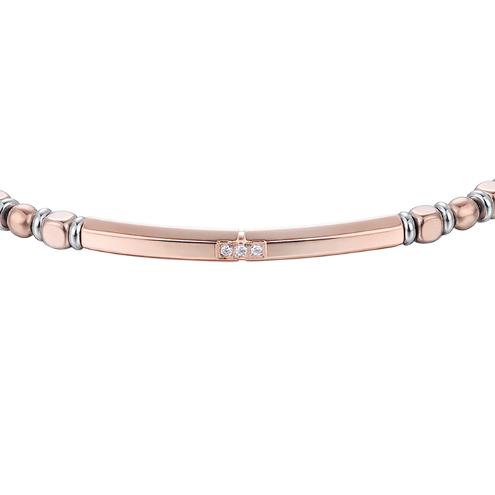 BRACCIALE UOMO IN ACCIAIO CON EMATITE ACCIAIO
