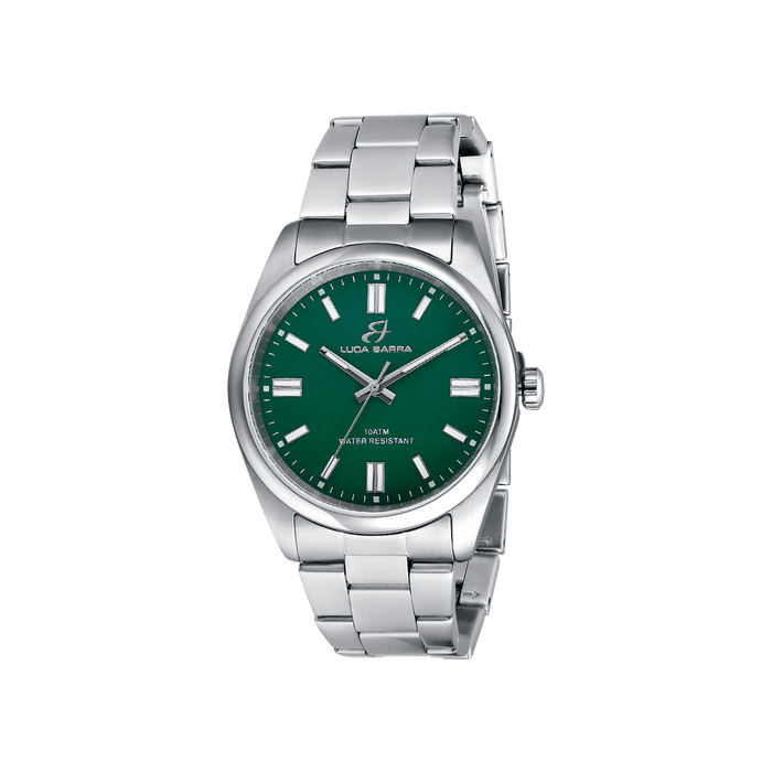 OROLOGIO IN ACCIAIO CON QUADRANTE VERDE