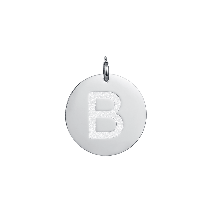 CHARM LETTERA GLITTER IN ACCIAIO 30mm