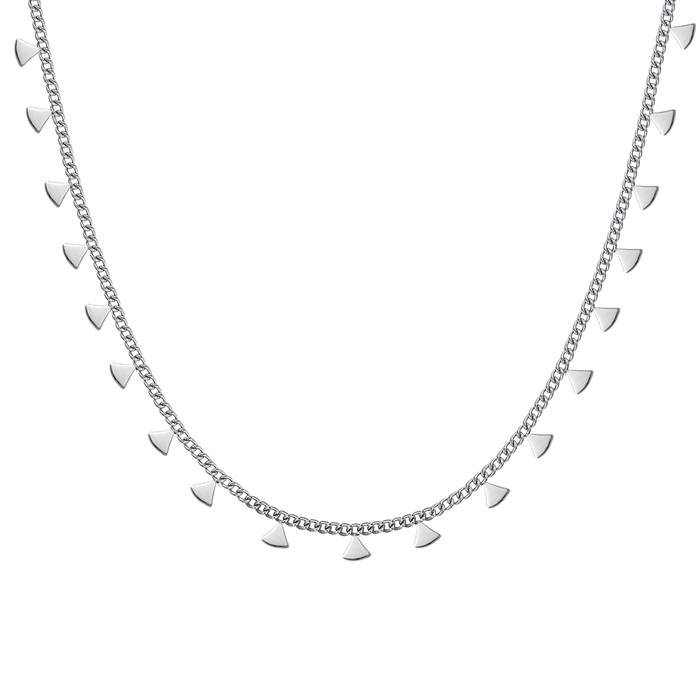 COLLANA DONNA IN ACCIAIO CON TRIANGOLI
