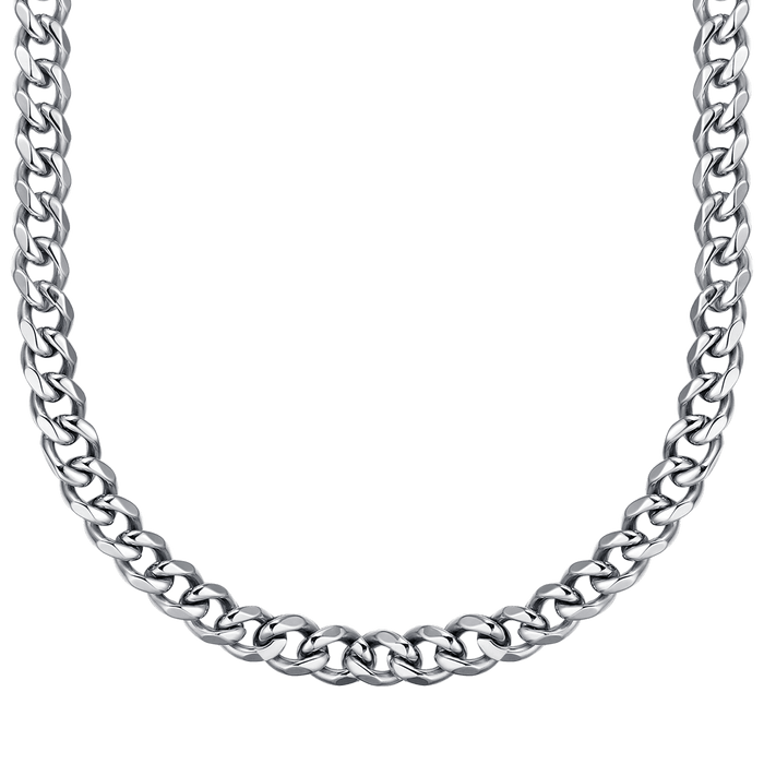 COLLANA UNISEX IN ACCIAIO CON MAGLIA CATENA 11 MM