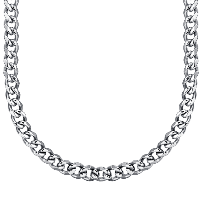 COLLANA UNISEX IN ACCIAIO CON MAGLIA CATENA 11 MM