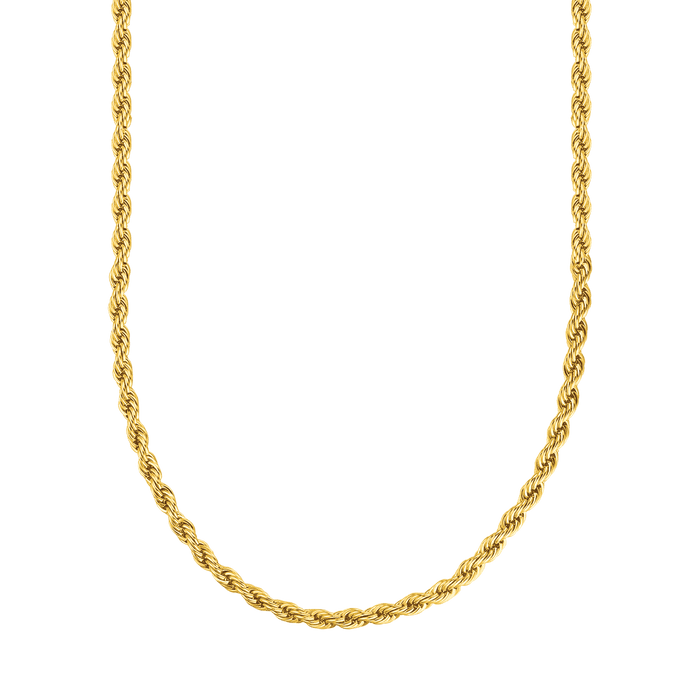 COLLANA UNISEX TORCHON IN ACCIAIO 4 MM
