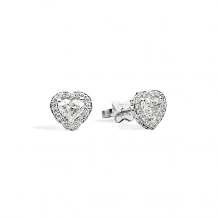 Orecchini anniversary love cuore br 0.45
