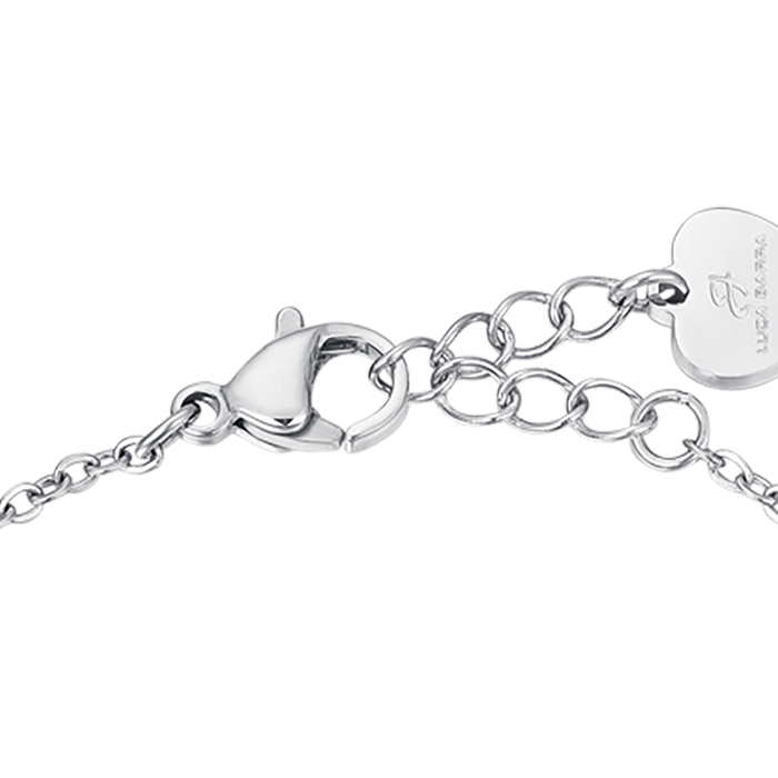 BRACCIALE BAMBINA IN ACCIAIO CON FIORI