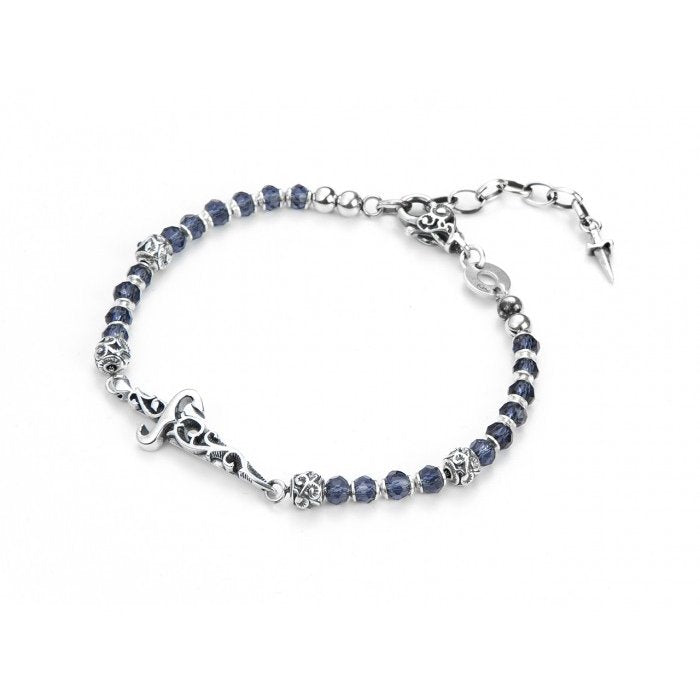 Bracciale blue body rosario