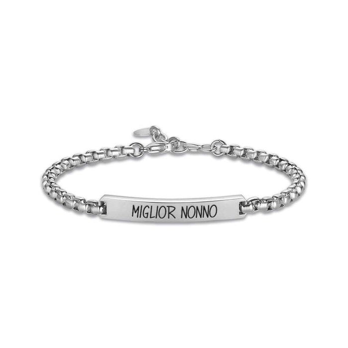 Bracciale in acciaio miglior nonno