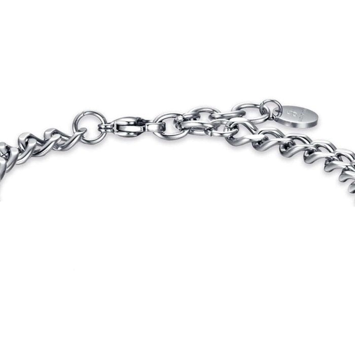 Bracciale in acciaio con piastra
