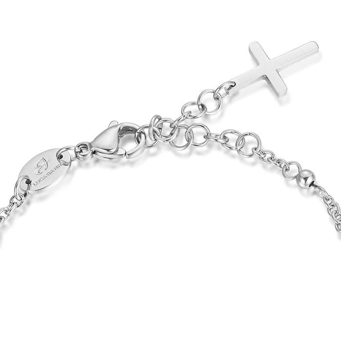 Bracciale Rosario In Acciaio Con Sfere In Acciaio