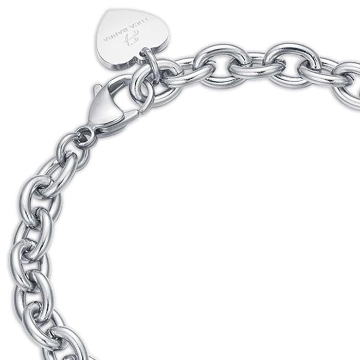 Bracciale In Acciaio Con Cuore Super Mamma