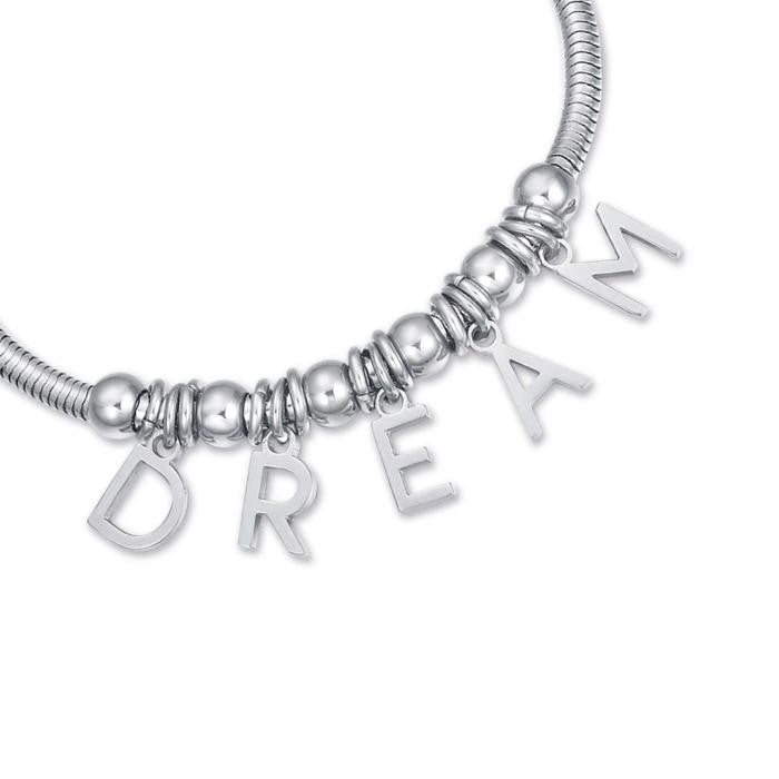 Bracciale In Acciaio Con Charms Dream