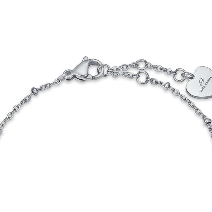 Bracciale In Acciaio Con Cuore In Acciaio E Stella In Acciaio Ip Rose