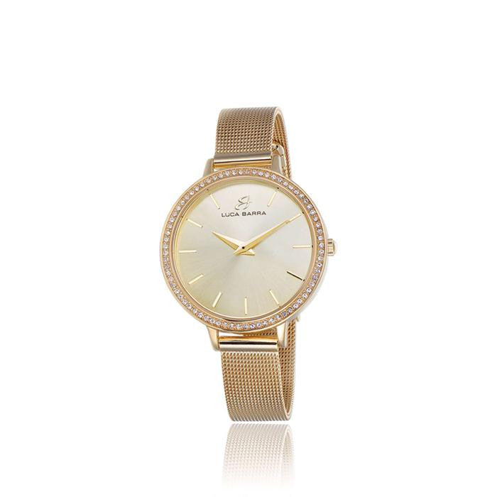 Orologio Con Cassa In Acciaio Ip Gold Quadrante