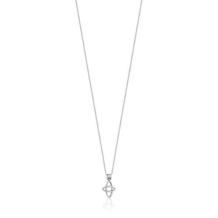 Collana In Acciaio Con Ciondolo Croce