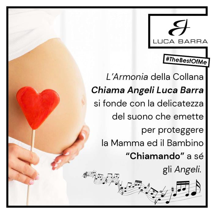 Collana Chiama Angeli Rose Con Cristalli Bianchi