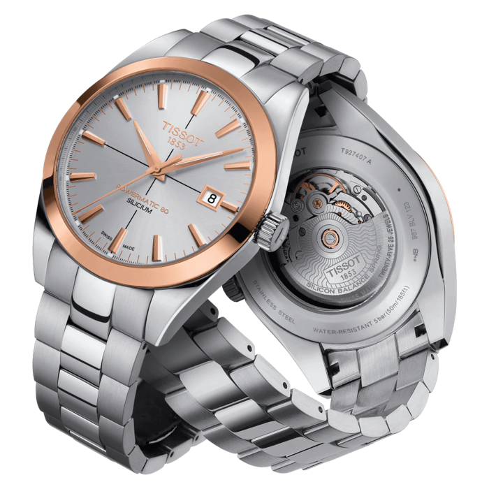Tissot Gentleman Powermatic 80 Silicium Solid 18K Gold Bezel