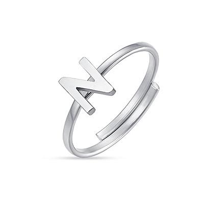 ANELLO DONNA IN ACCIAIO CON LETTERA