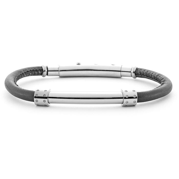 Bracciale pelle nera