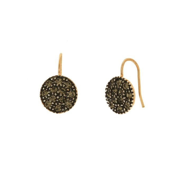 Orecchini in Argento 925 con cristalli fume'