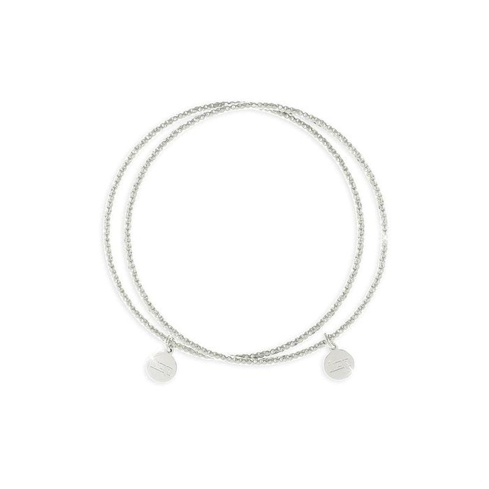 Bracciale in bronzo argentato