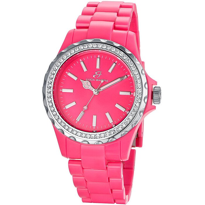 Orologio in policarbonato Fucsia