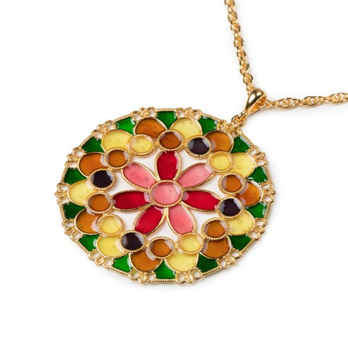 Pendente Merletti Tondo Multicolore