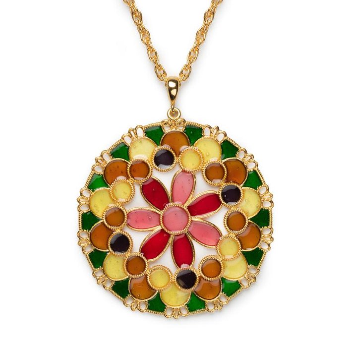 Pendente Merletti Tondo Multicolore