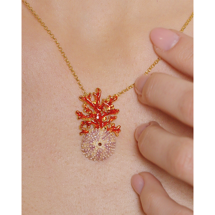 Collana Riccio Carosello/Corallo