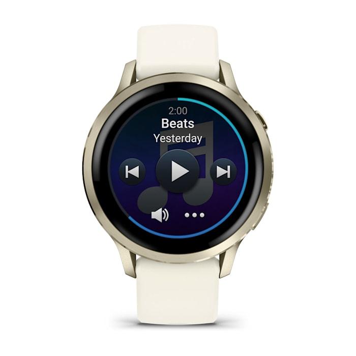 Venu® 4 – 41 mm, Lunar gold con cinturino in silicone Bone