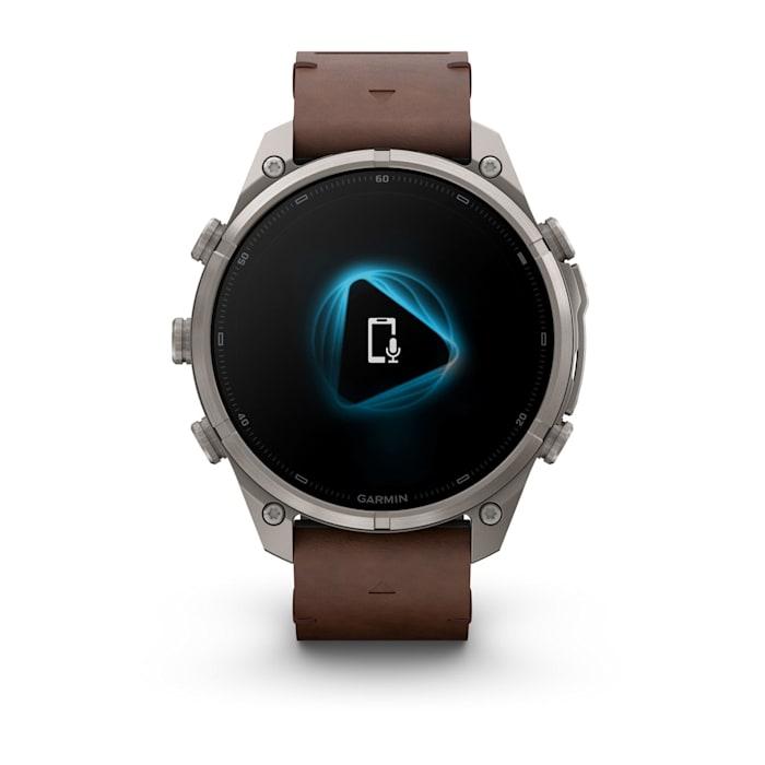 Fenix 9 Pro – inReach, 47mm, Titanio con cinturino in pelle Walnut