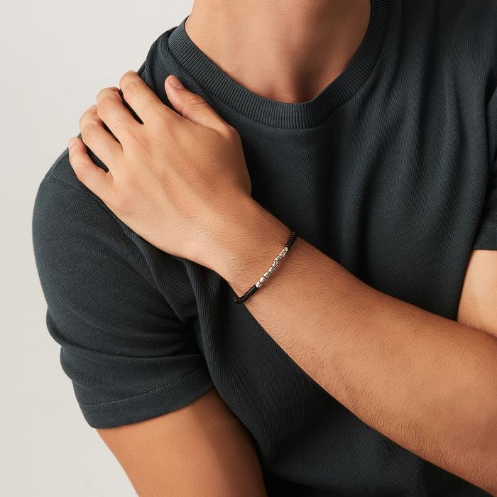 Bracciale Granelli E Agata Nera