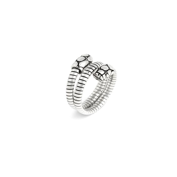 Anello Tubogas Croco Doppio